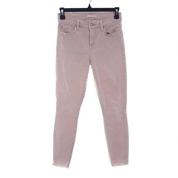 7 For All Mankind Womens 24 The Ankle Super Skinny Jeans Rosy Pink - Picture 1 of 9